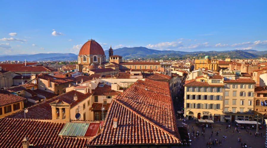 View on the rooftops of Florence