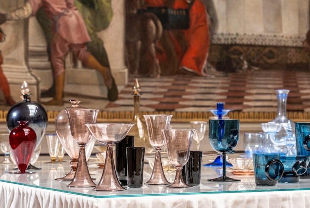 Glassware display at Gallerie dell’Accademia