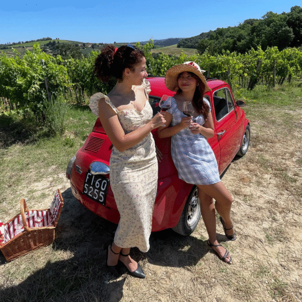 Tuscany wine tour by Vintage Fiat 500